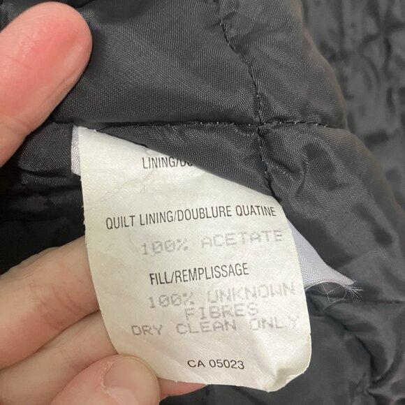 Vintage Hammill Quilt Lined Jacket Mens 42 Brown Canvas Utility 90s Workwear - Picture 10 of 12